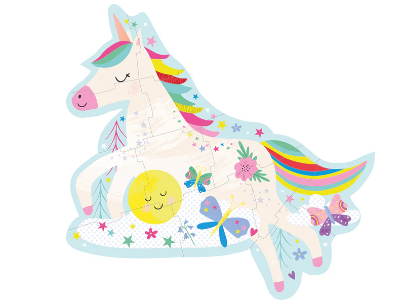 Puzzle Rainbow Unicorn 12 pieces - Imagen 2
