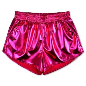 PINK METALLIC SHORTS