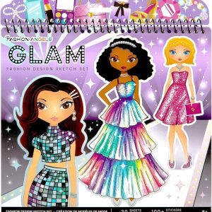 GLAM FASHION DESIGN SKETCH SET